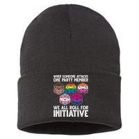When Someone Attacks One Party Member We All Roll For Initiative Sustainable Knit Beanie