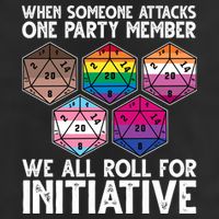 When Someone Attacks One Party Member We All Roll For Initiative 25L Jumbo Tote