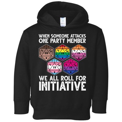 When Someone Attacks One Party Member We All Roll For Initiative Toddler Hoodie