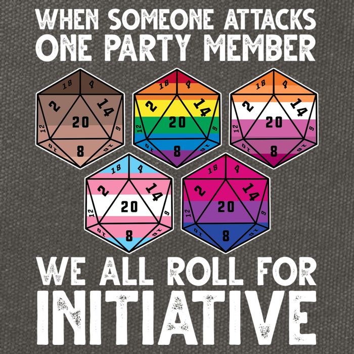 When Someone Attacks One Party Member We All Roll For Initiative Cotton Canvas Backpack