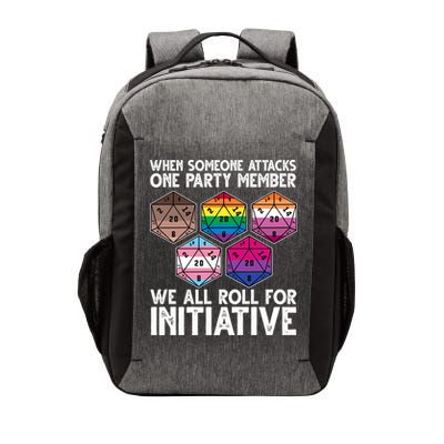When Someone Attacks One Party Member We All Roll For Initiative Vector Backpack
