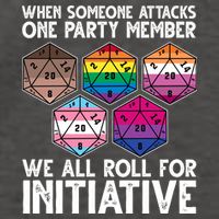 When Someone Attacks One Party Member We All Roll For Initiative Vector Backpack