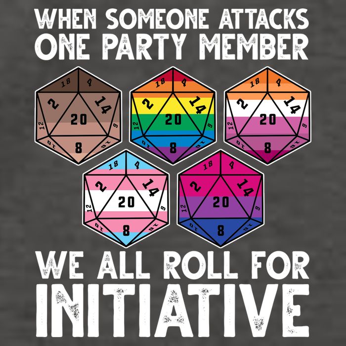 When Someone Attacks One Party Member We All Roll For Initiative Vector Backpack