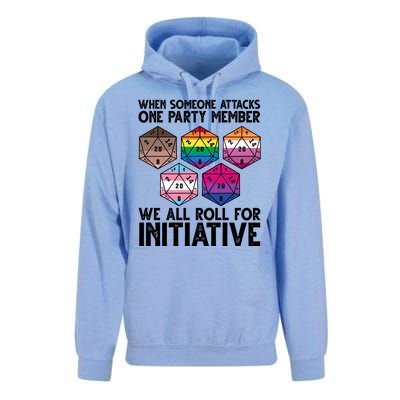 When Someone Attacks One Party Member We All Roll For Initiative Unisex Surf Hoodie