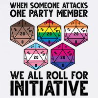 When Someone Attacks One Party Member We All Roll For Initiative Full-Length Apron With Pockets