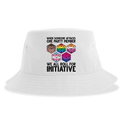When Someone Attacks One Party Member We All Roll For Initiative Sustainable Bucket Hat