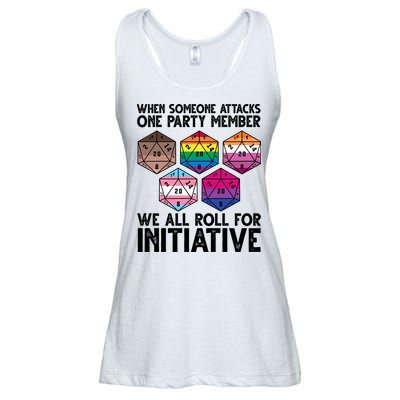 When Someone Attacks One Party Member We All Roll For Initiative Ladies Essential Flowy Tank