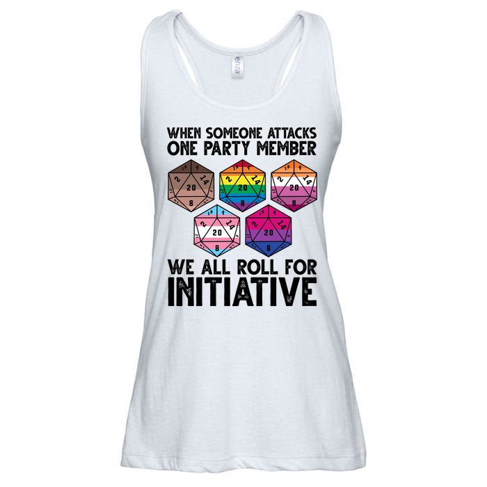 When Someone Attacks One Party Member We All Roll For Initiative Ladies Essential Flowy Tank