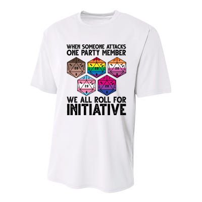 When Someone Attacks One Party Member We All Roll For Initiative Youth Performance Sprint T-Shirt