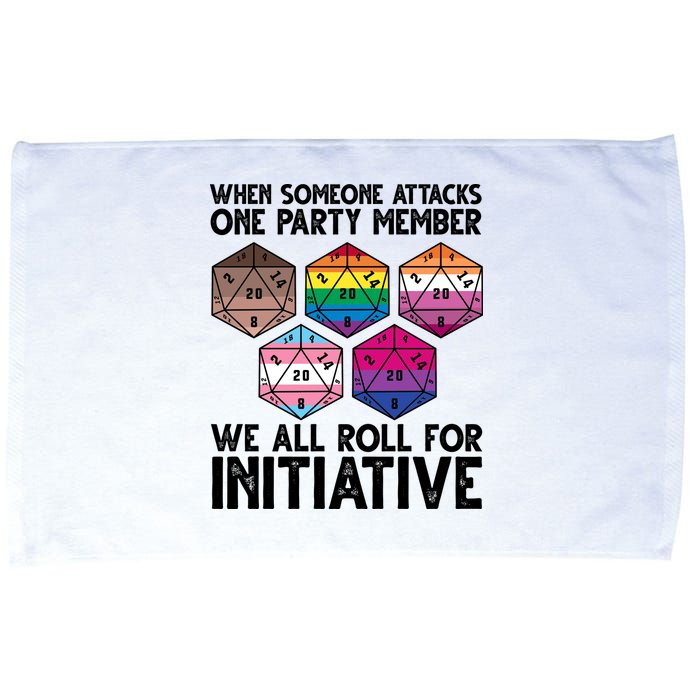 When Someone Attacks One Party Member We All Roll For Initiative Microfiber Hand Towel