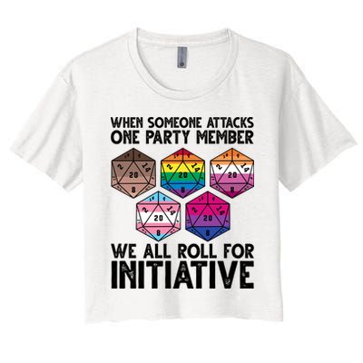 When Someone Attacks One Party Member We All Roll For Initiative Crop Top