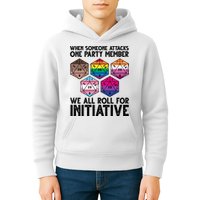 When Someone Attacks One Party Member We All Roll For Initiative Kids Hoodie