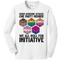 When Someone Attacks One Party Member We All Roll For Initiative Kids Long Sleeve Shirt