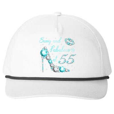 Wo Sassy and fabulous at 55 Years Old High Heel 55th Birthday Snapback Five-Panel Rope Hat