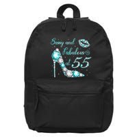 Wo Sassy and fabulous at 55 Years Old High Heel 55th Birthday 16 in Basic Backpack