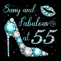 Wo Sassy and fabulous at 55 Years Old High Heel 55th Birthday 16 in Basic Backpack