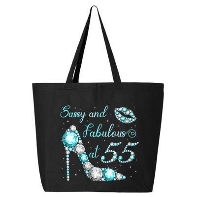Wo Sassy and fabulous at 55 Years Old High Heel 55th Birthday 25L Jumbo Tote