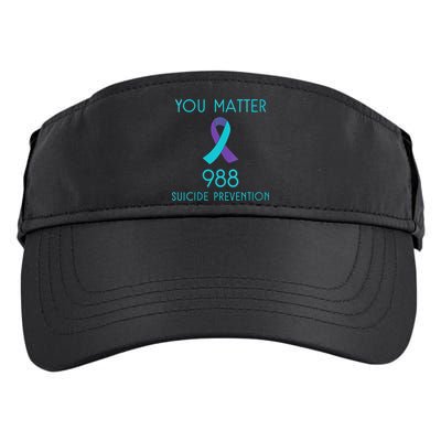 Womens Suicide Awareness 988 Shirt Suicide Prevention 988 Shirt Adult Drive Performance Visor