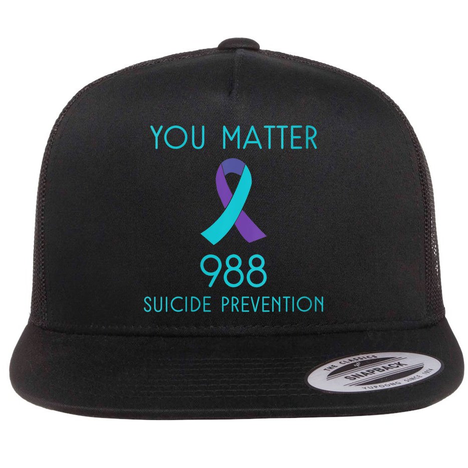 Womens Suicide Awareness 988 Shirt Suicide Prevention 988 Shirt Flat Bill Trucker Hat
