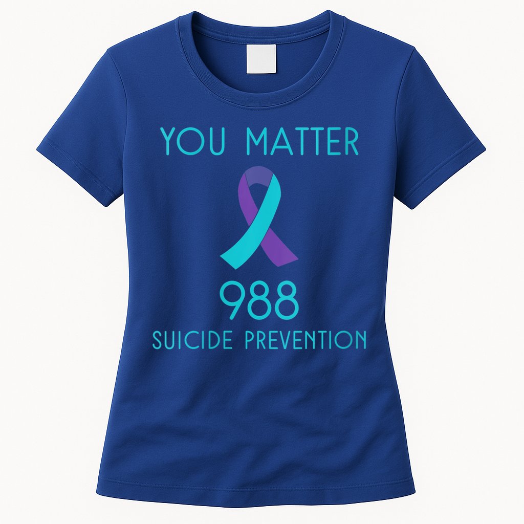 Womens Suicide Awareness 988 Shirt Suicide Prevention 988 Shirt Womens T-Shirt