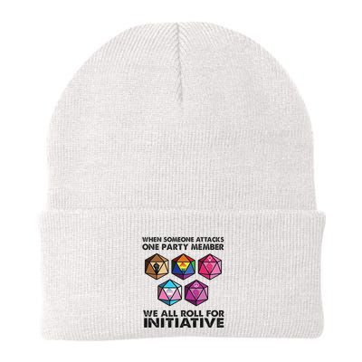 When Someone Attacks One Party Member We All Roll Knit Cap Winter Beanie