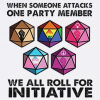 When Someone Attacks One Party Member We All Roll Mousepad