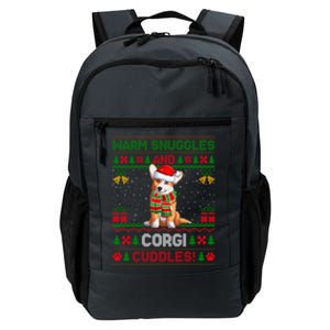 Warm Snuggles And Corgi Cuddles Ugly Santa Corgi Christmas Gift Daily Commute Backpack