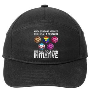 When Someone Attacks One Party Member D20 Dice LGBTQ Ally 7-Panel Snapback Hat