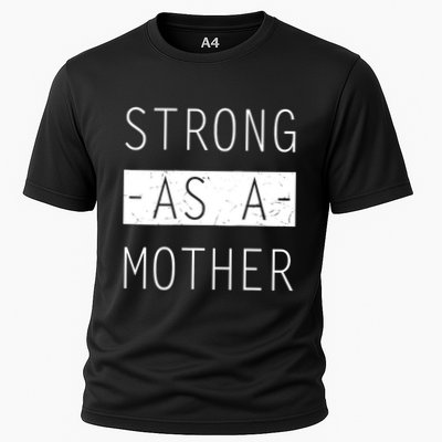 Wo Strong As A Mother Cute Tee For Mom Mothers Day Quotes Tank Top Performance Shirt