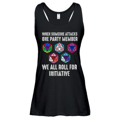 When Someone Attacks One Party Member D20 Dice Lgbtq Ally Ladies Essential Flowy Tank