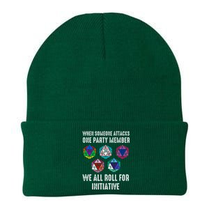 When Someone Attacks One Party Member D20 Dice Lgbtq Knit Cap Winter Beanie