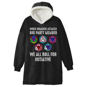 When Someone Attacks One Party Member D20 Dice Lgbtq Hooded Wearable Blanket