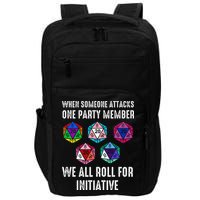 When Someone Attacks One Party Member D20 Dice Impact Tech Backpack