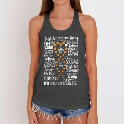 Wiedemann Syndrome Awareness Health Care Women's Knotted Racerback Tank