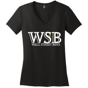 WSB Wall Street Boys  Women's V-Neck T-Shirt