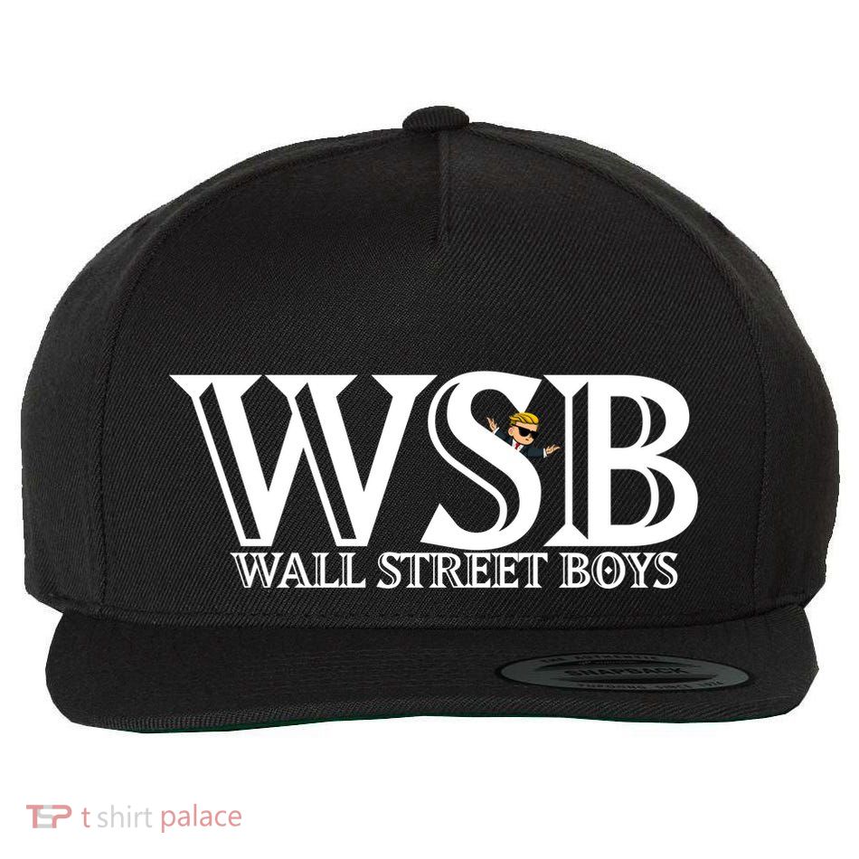 WSB Wall Street Boys  Wool Snapback Cap