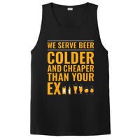 We Serve Beer Colder Cheaper Than Your Ex Funny Bartender PosiCharge Competitor Tank