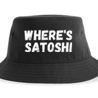 Where’s Satoshi, Bitcoin, DeFi BTC, Est.2009, Crypto Mining Sustainable Bucket Hat