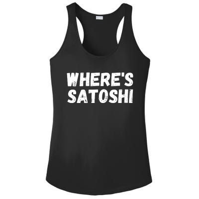 Where’s Satoshi, Bitcoin, DeFi BTC, Est.2009, Crypto Mining Ladies PosiCharge Competitor Racerback Tank