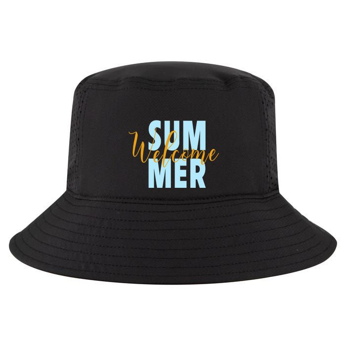 Welcome Summer | Beach Graphic Tops Summer Vacation Cool Comfort Performance Bucket Hat