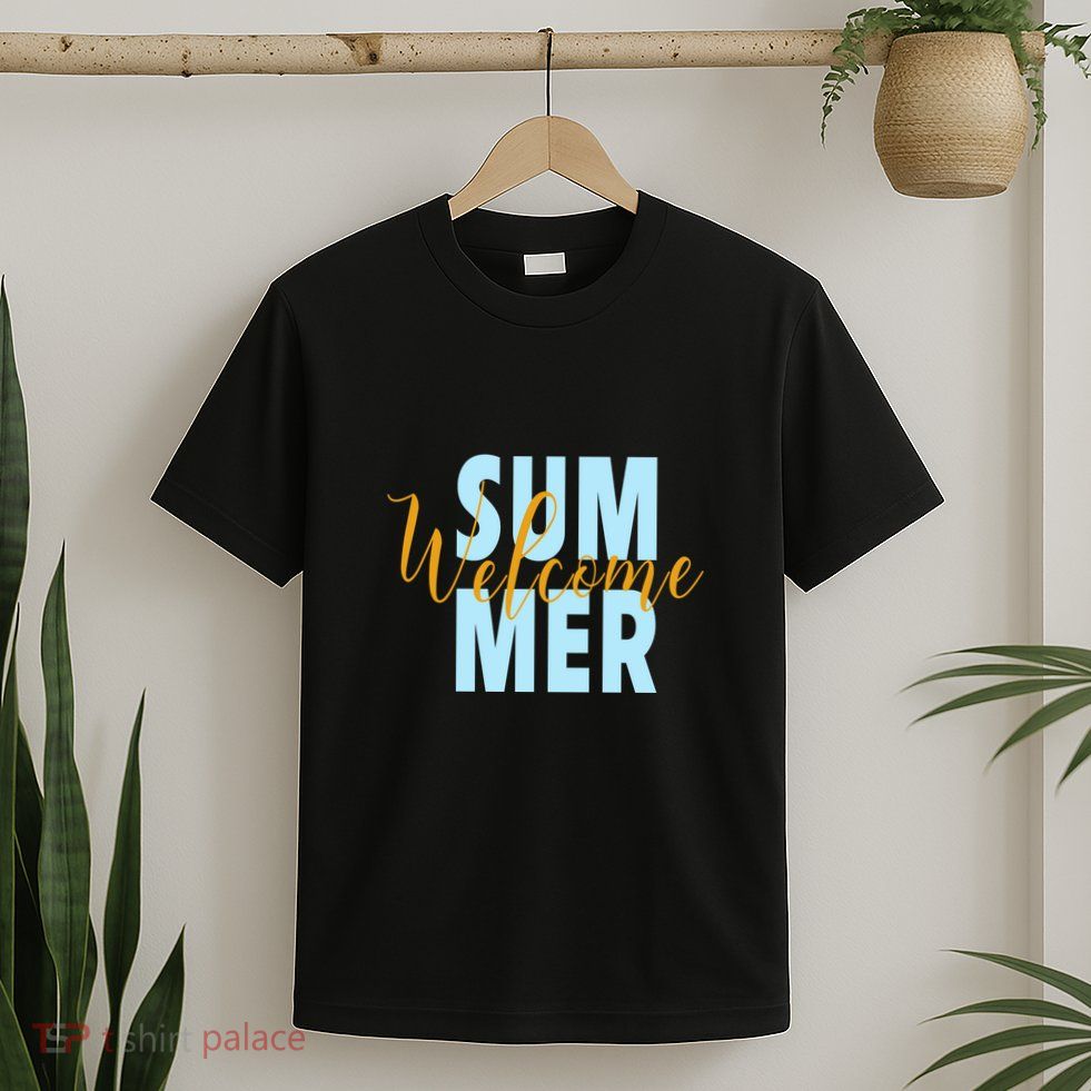 Welcome Summer | Beach Graphic Tops Summer Vacation T-Shirt