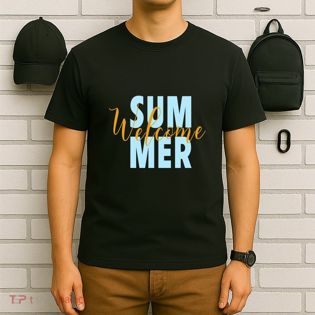 Welcome Summer | Beach Graphic Tops Summer Vacation T-Shirt