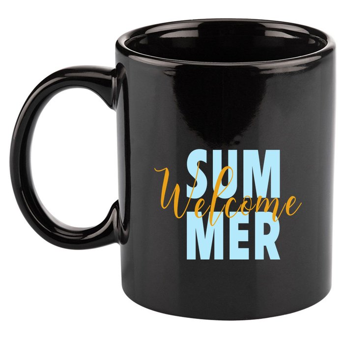 Welcome Summer | Beach Graphic Tops Summer Vacation 11oz C Handle Ceramic Mug
