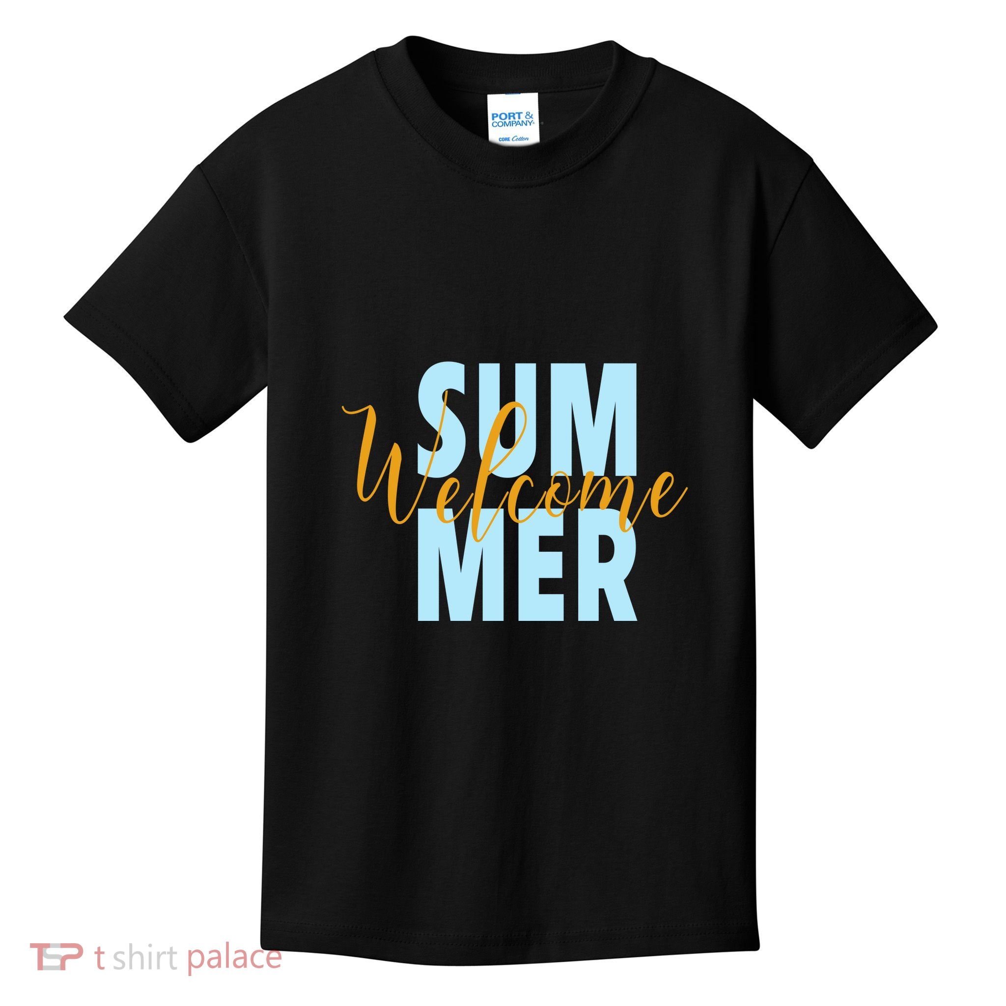 Welcome Summer | Beach Graphic Tops Summer Vacation Kids T-Shirt
