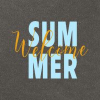 Welcome Summer | Beach Graphic Tops Summer Vacation Cotton Canvas Backpack