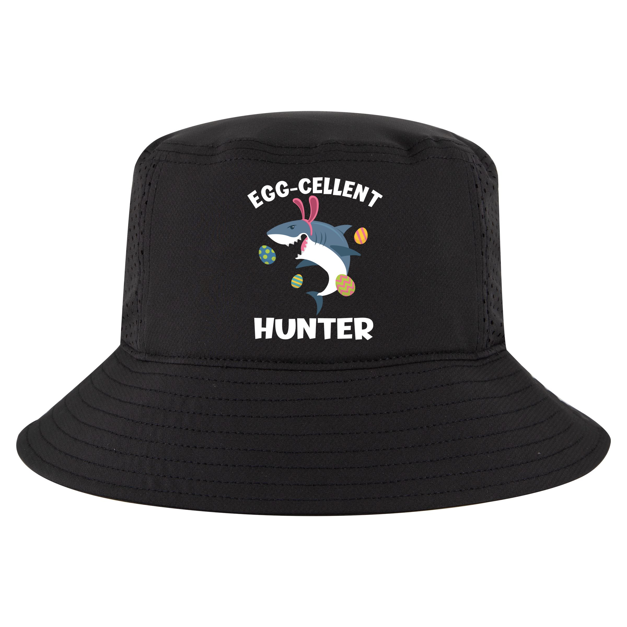 White Shark Bunny Eggfunny Giftcellent Hunter Funny Easter Cute Gift Cool Comfort Performance Bucket Hat