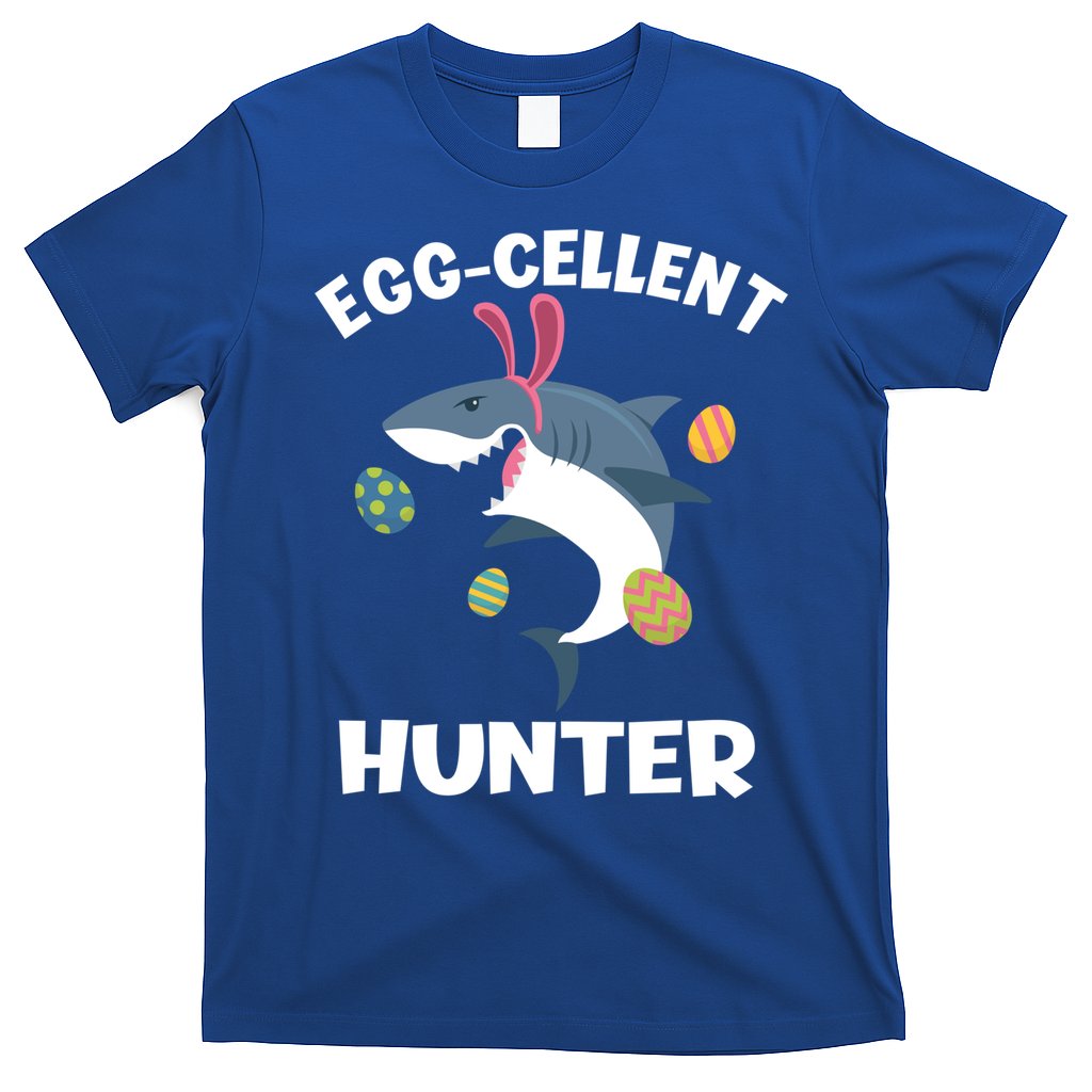 White Shark Bunny Eggfunny Giftcellent Hunter Funny Easter Cute Gift T-Shirt