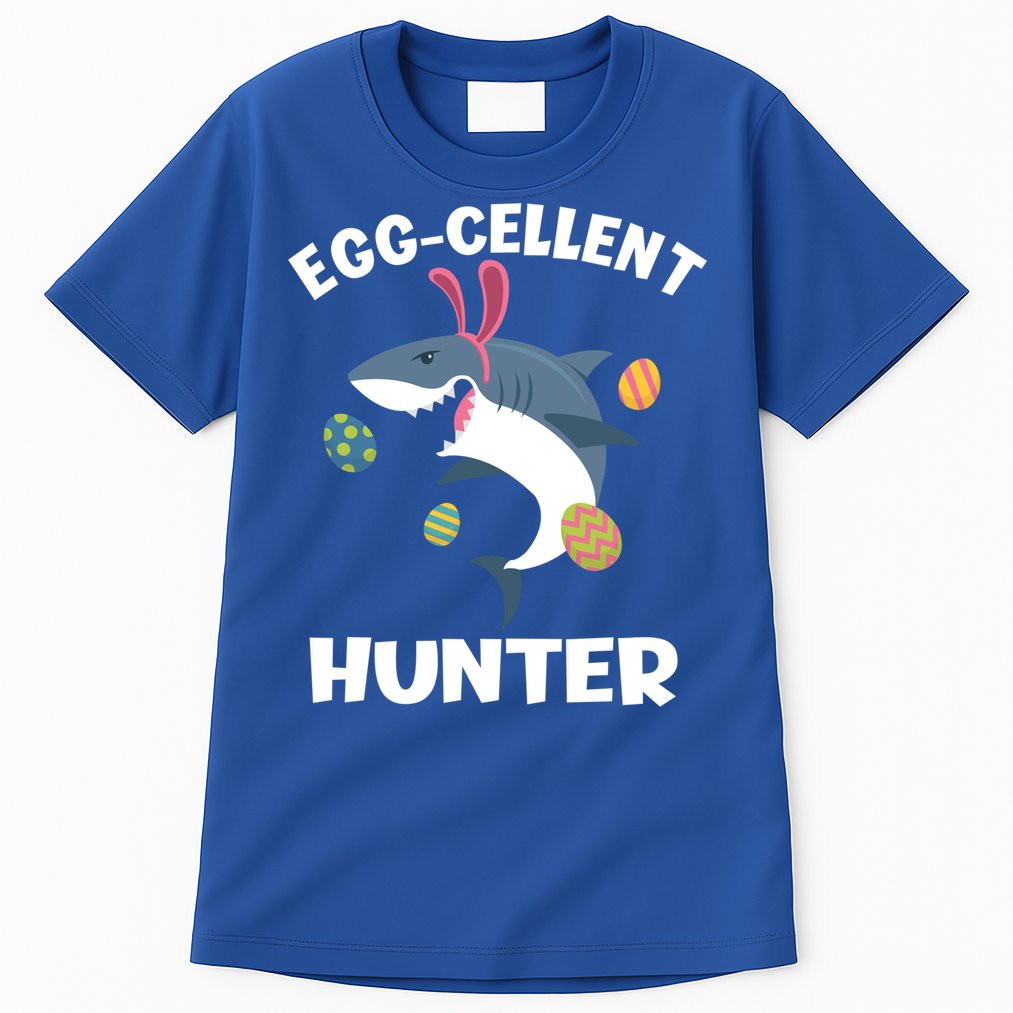 White Shark Bunny Eggfunny Giftcellent Hunter Funny Easter Cute Gift Tall T-Shirt