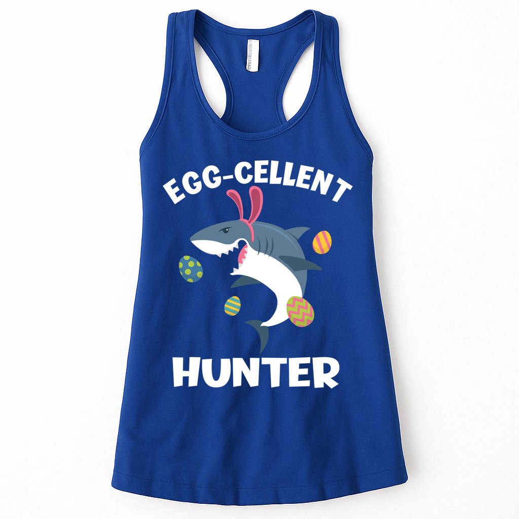 White Shark Bunny Eggfunny Giftcellent Hunter Funny Easter Cute Gift Womens Tank Top