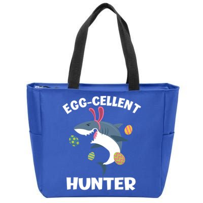 White Shark Bunny Eggfunny Giftcellent Hunter Funny Easter Cute Gift Zip Tote Bag